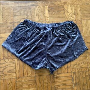 Purple Velvet Lounge Shorts